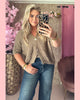 MANDALA VESTJE GOUDEN KNOPEN TAUPE • AANBIEDING