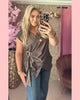 OVERSLAG TRAVEL GILET • GOUDEN GESP • BRUIN • AANBIEDING