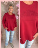 LOS ANGELES SWEATER BORDEAUX • AANBIEDING