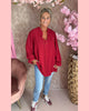 BLOUSE MET BIES BORDEAUX • AANBIEDING