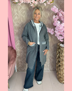 SPORTY JACKET GREY • AANBIEDING