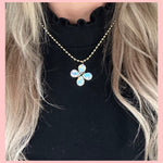 CRYSTAL CLOVER KETTING GOUD