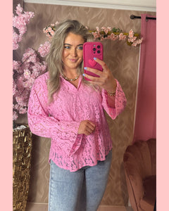 BLOUSE KANT •• ROZE •• 𝑨𝑨𝑵𝑩𝑰𝑬𝑫𝑰𝑵𝑮