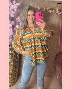 INDIANA BLOUSE 🧡💛💚 “GEEL”