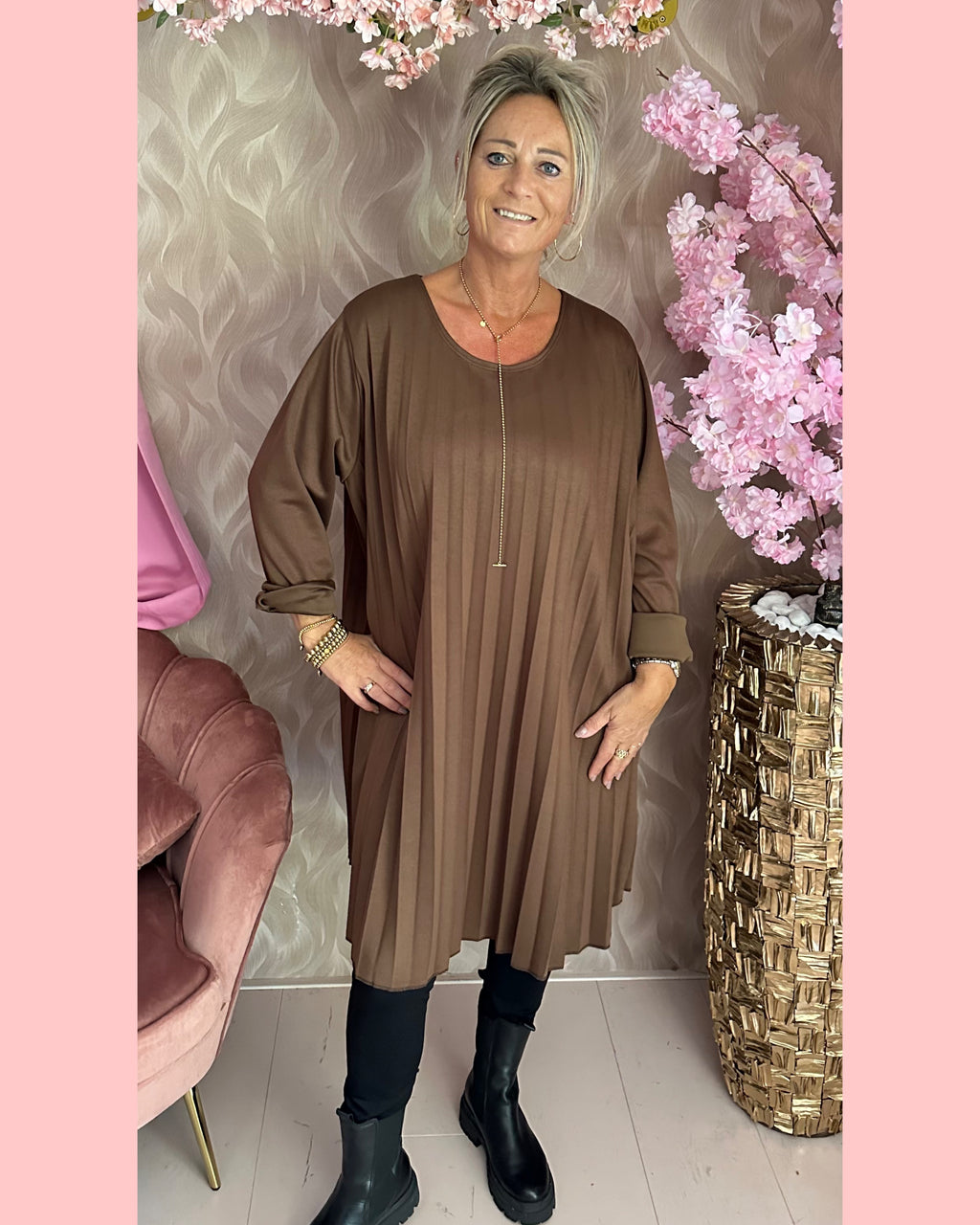 JOGGING JURKJE PLISSE BRUIN 🤎 AANBIEDING