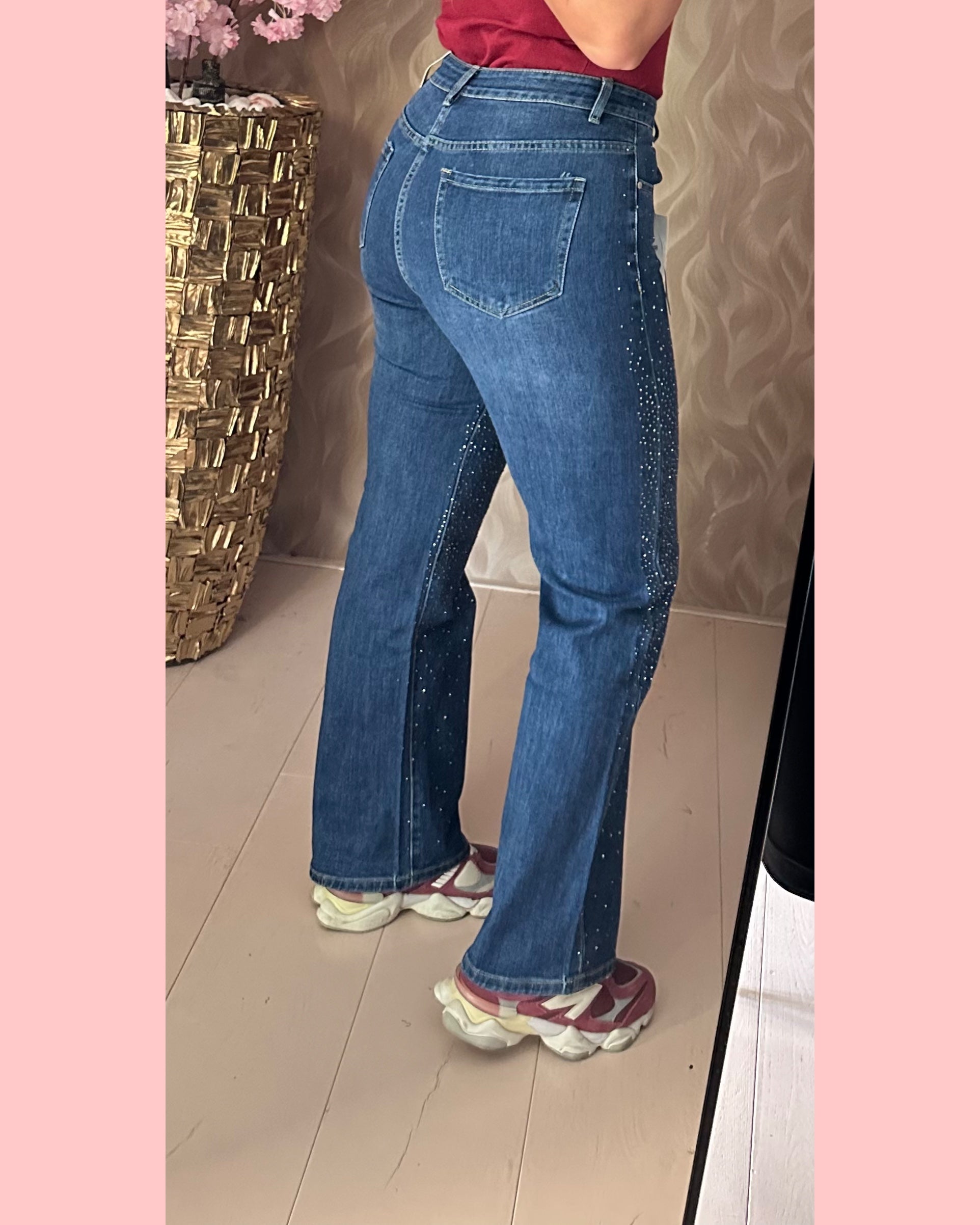 STRASS JEANS DENIM • SKJ990-1 • AANBIEDING