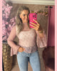 TRENDY LACE TOP PINK AANBIEDING