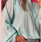 ISABEL BLOUSE AQUA