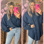 ISABEL BLOUSE NAVY