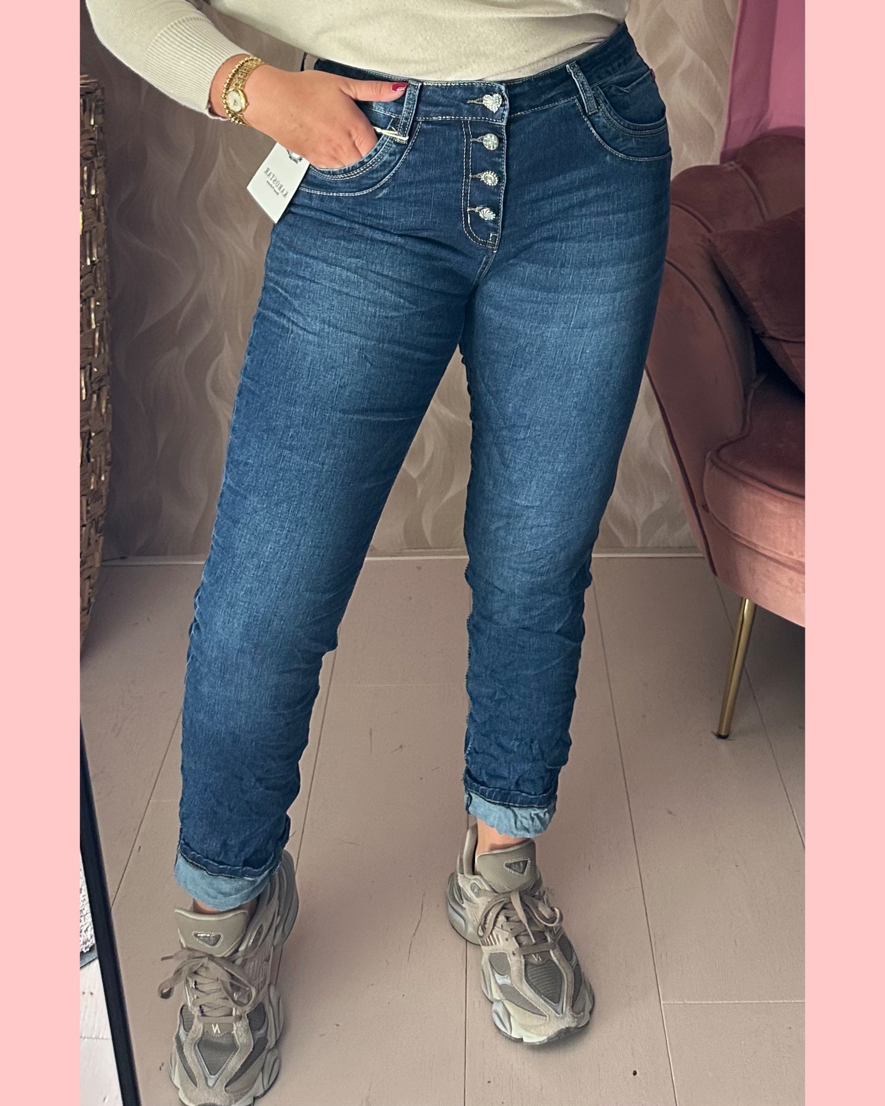 ⭐️ KAROSTAR DARK DENIM K8910 ⭐️