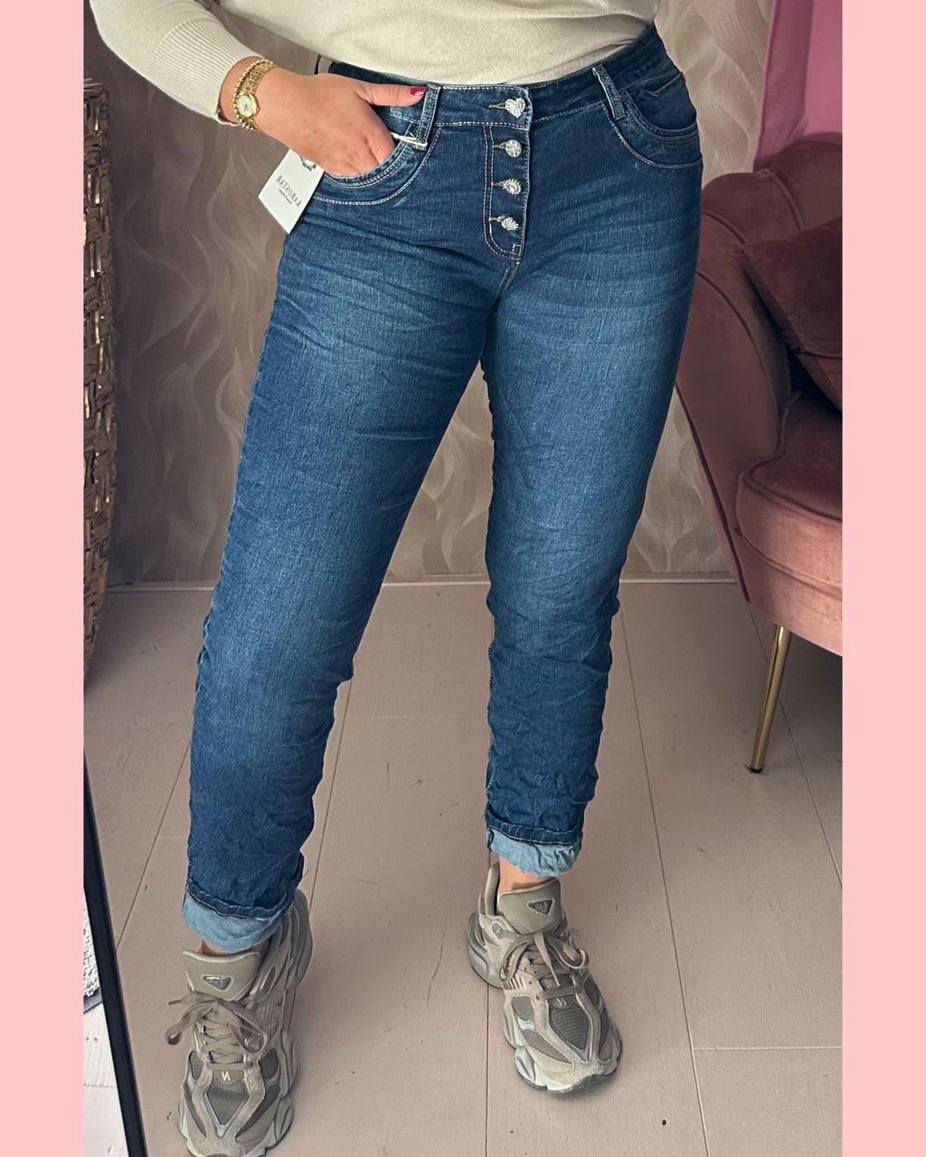 ⭐️ KAROSTAR DARK DENIM K8910 ⭐️