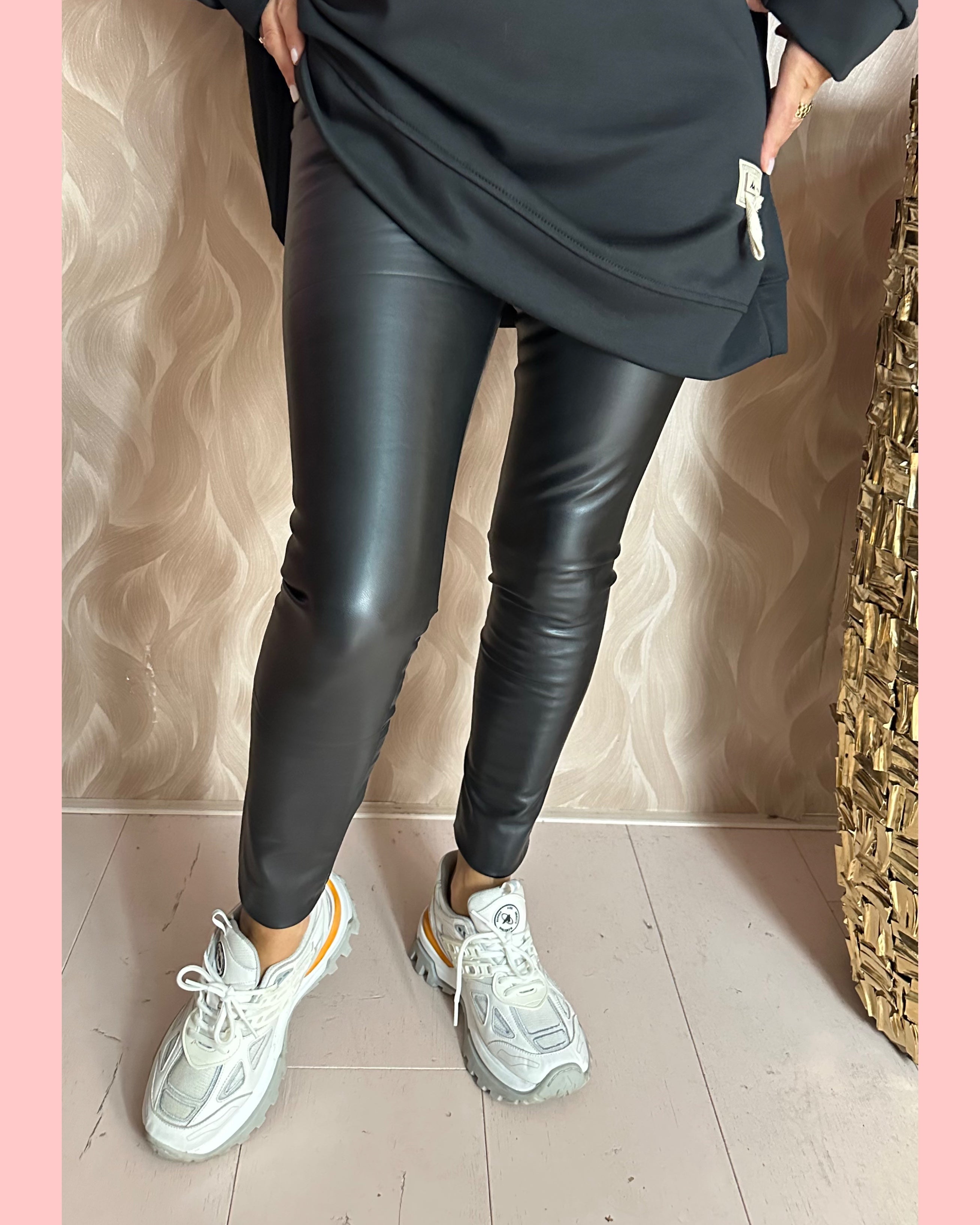 NORFY •• PU •• LEGGING •• BLACK •• AANBIEDING