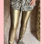 NORFY •• PU •• LEGGING •• GOLD •• AANBIEDING