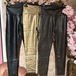 NORFY •• PU •• LEGGING •• GOLD •• AANBIEDING