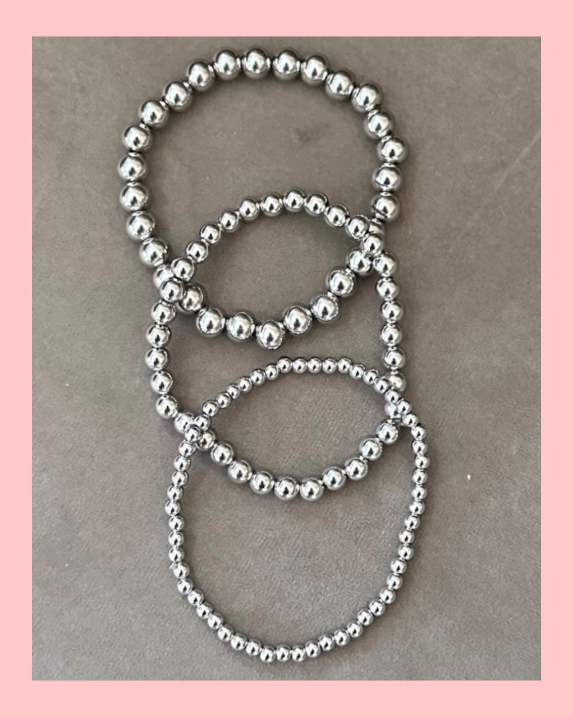 BESTSELLER •• STAINLESS STEEL •• ARMBANDEN SET •• ZILVER