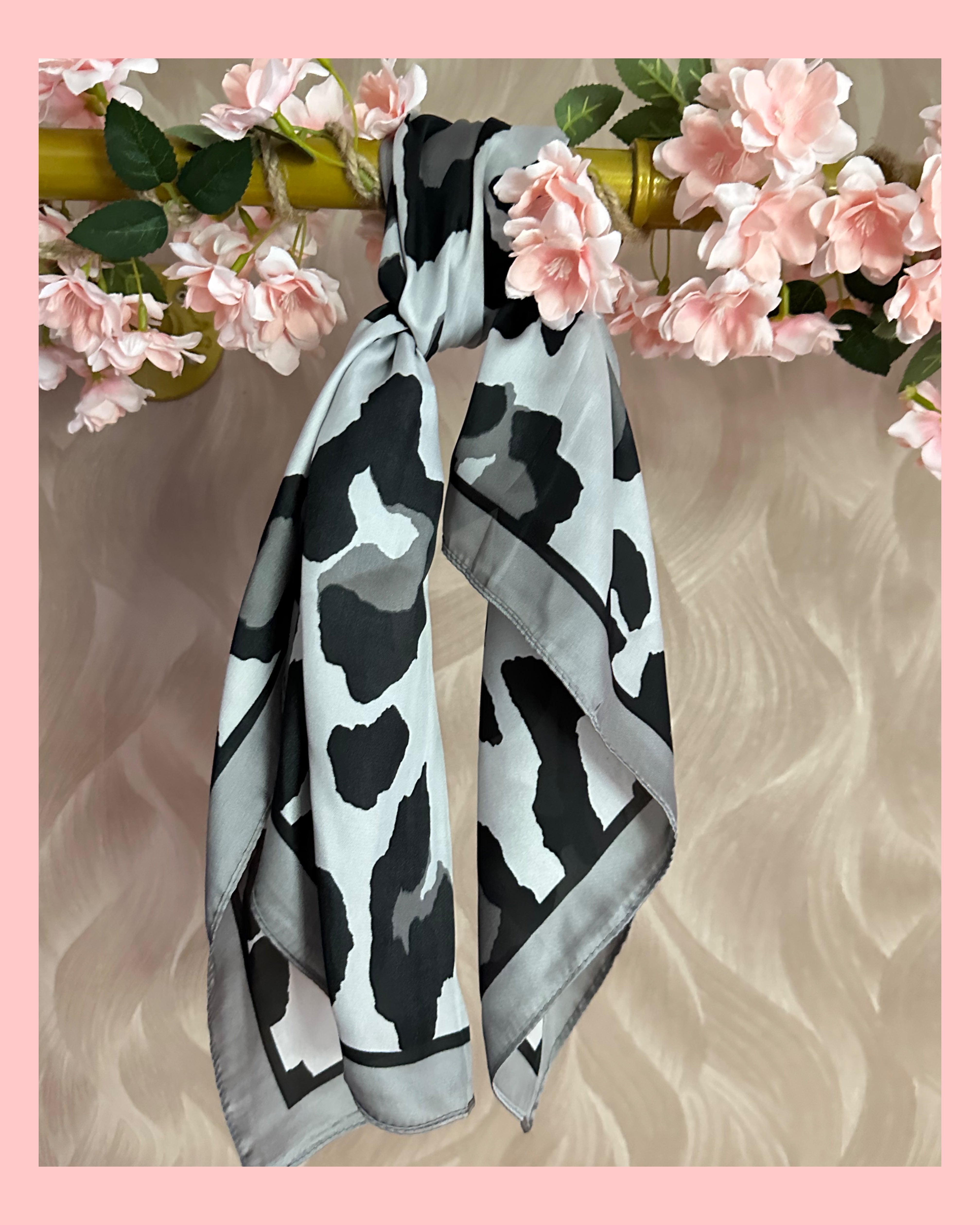 SATIJN SJAALTJE PANTER ZILVER