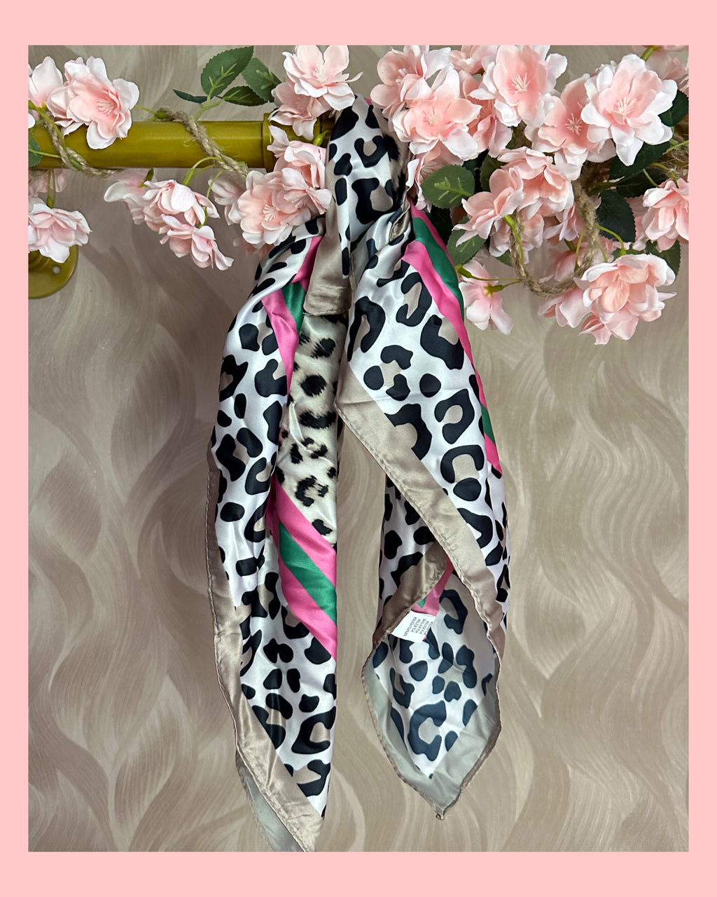 SATIJN SJAALTJE PANTER •• ROZE-GROEN