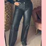 GOODIE WIDE LEG PU BLACK •• DJ2685 •• AANBIEDING