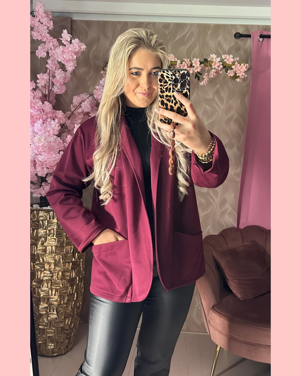 JOGGING BLAZER BORDEAUX • AANBIEDING