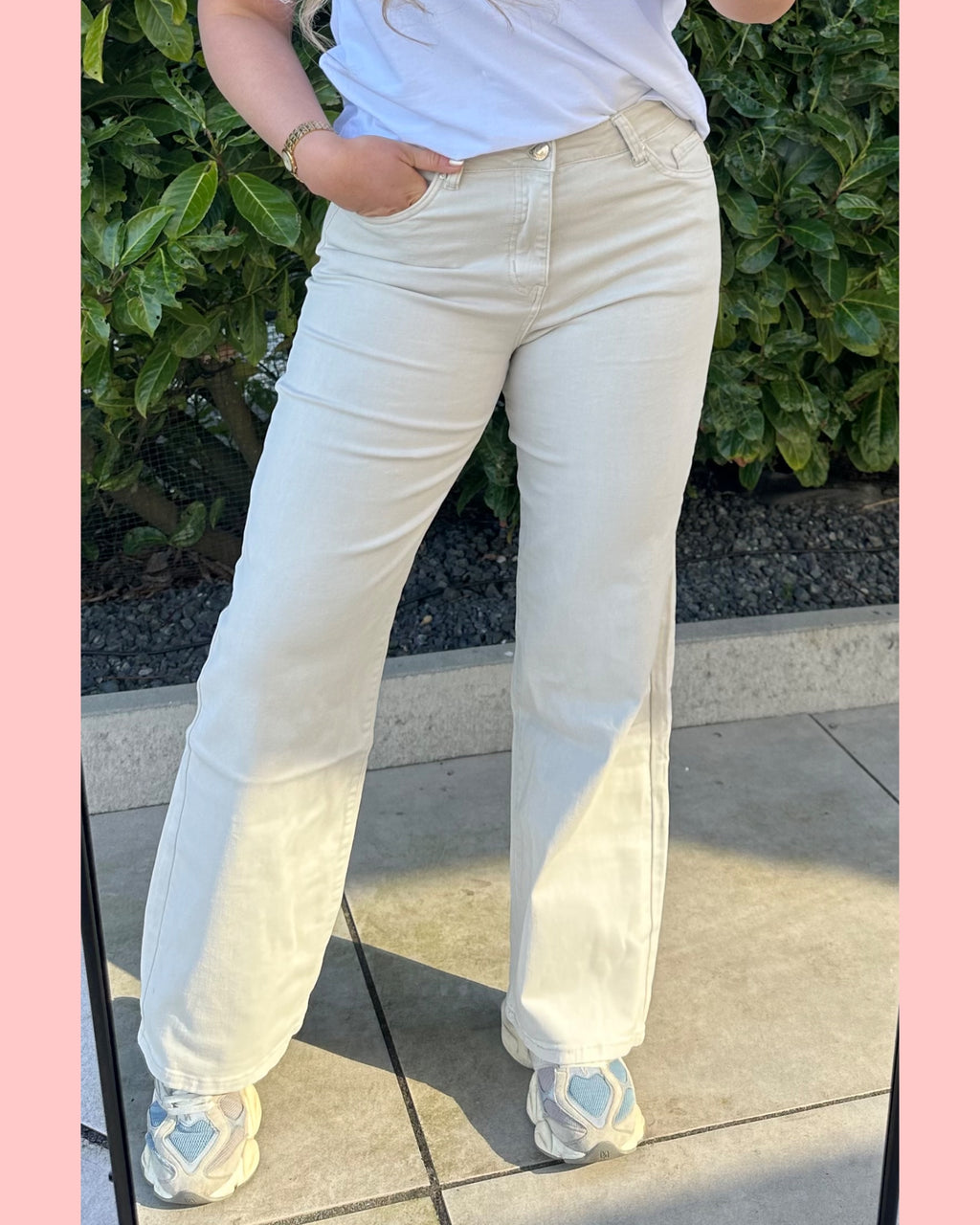 GOODIE WIDE LEG BEIGE •• AANBIEDING •• DJ2498-12