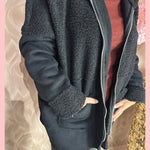 LAMMY - TEDDY VEST ZWART