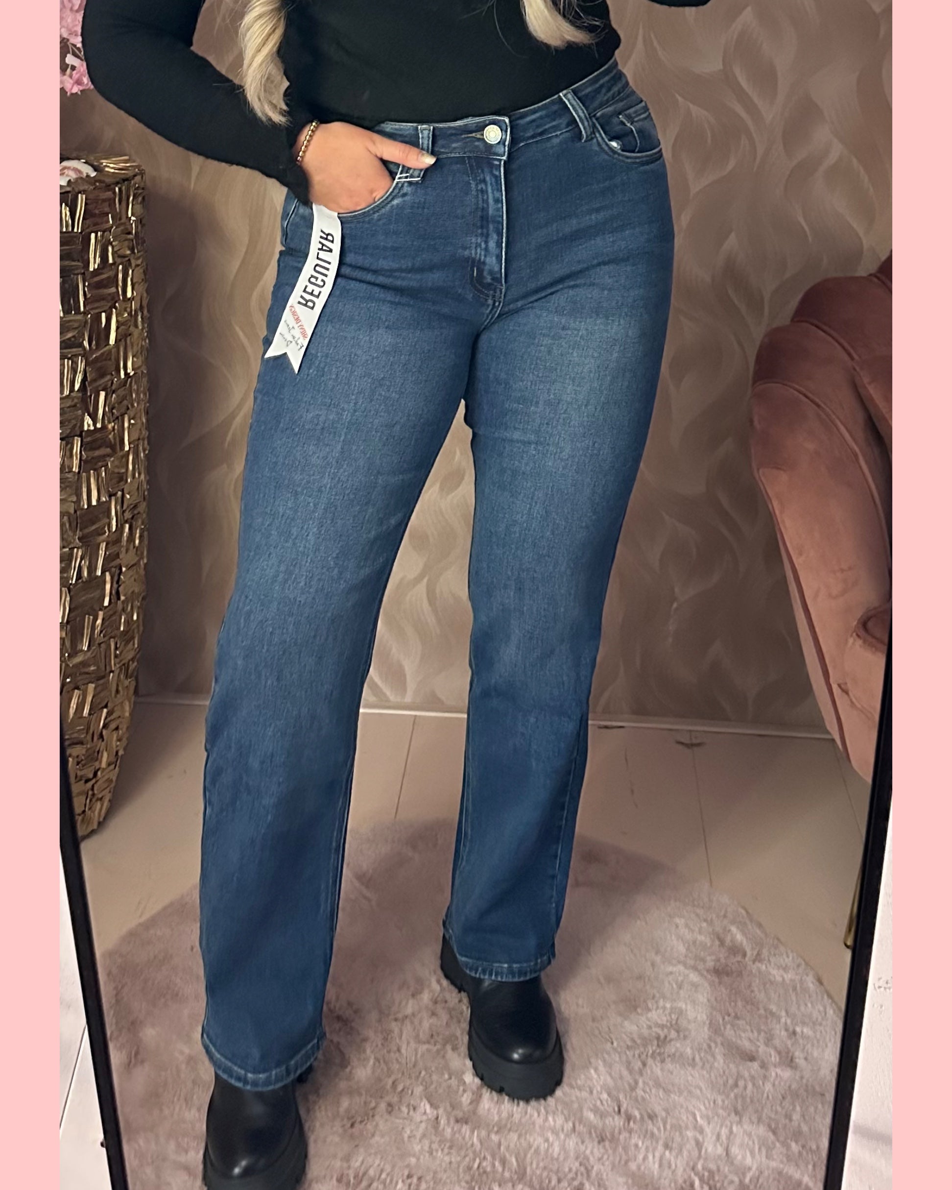 REGULAR JEANS • WASHED DENIM • 2103-2 • AANBIEDING