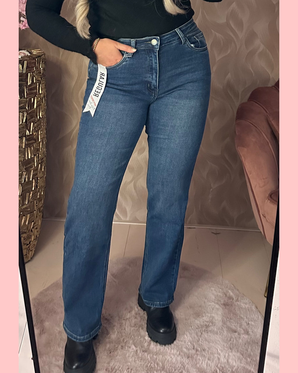 REGULAR JEANS • WASHED DENIM • 2103-2 • AANBIEDING