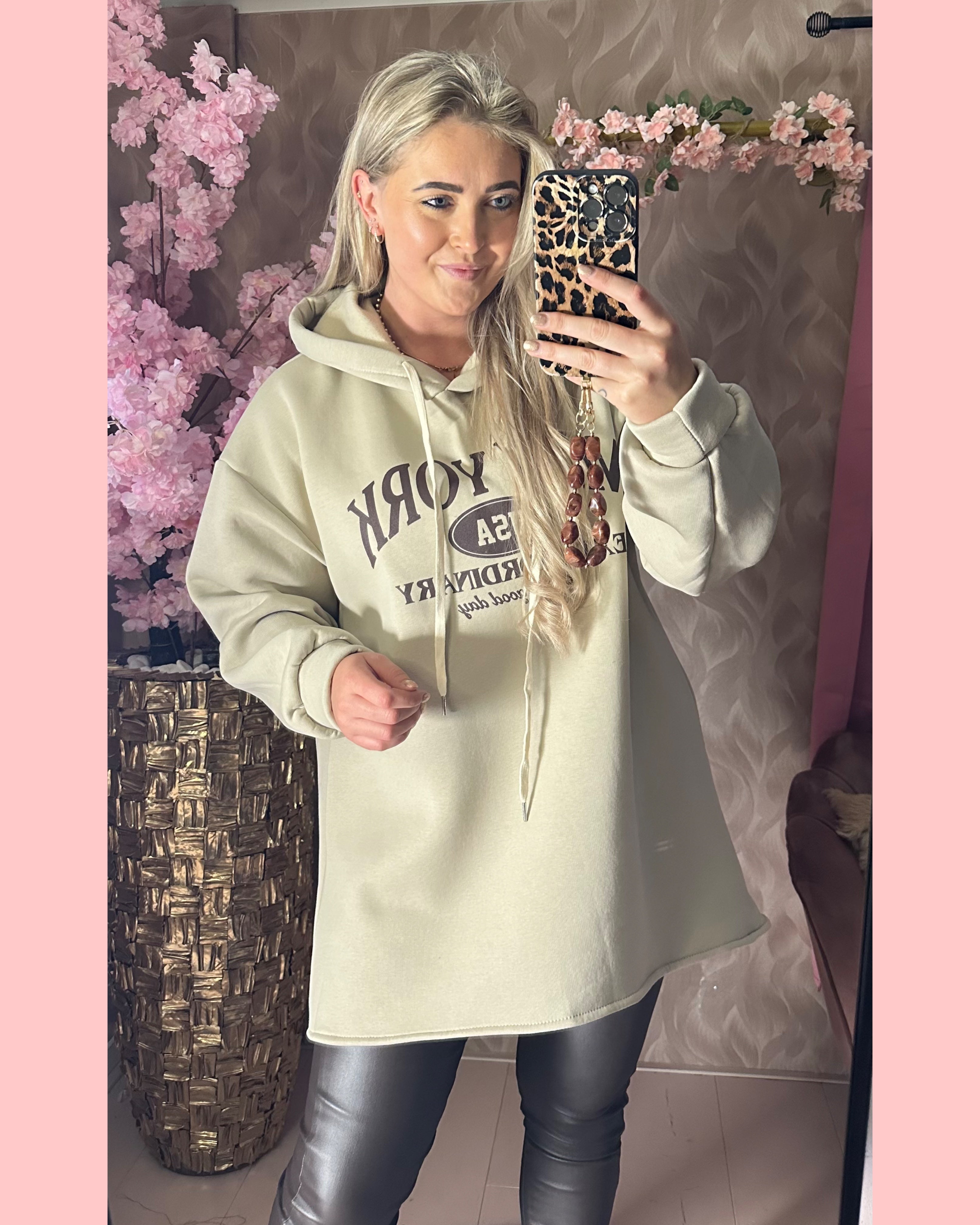 NEW YORK SOFT HOODIE BEIGE