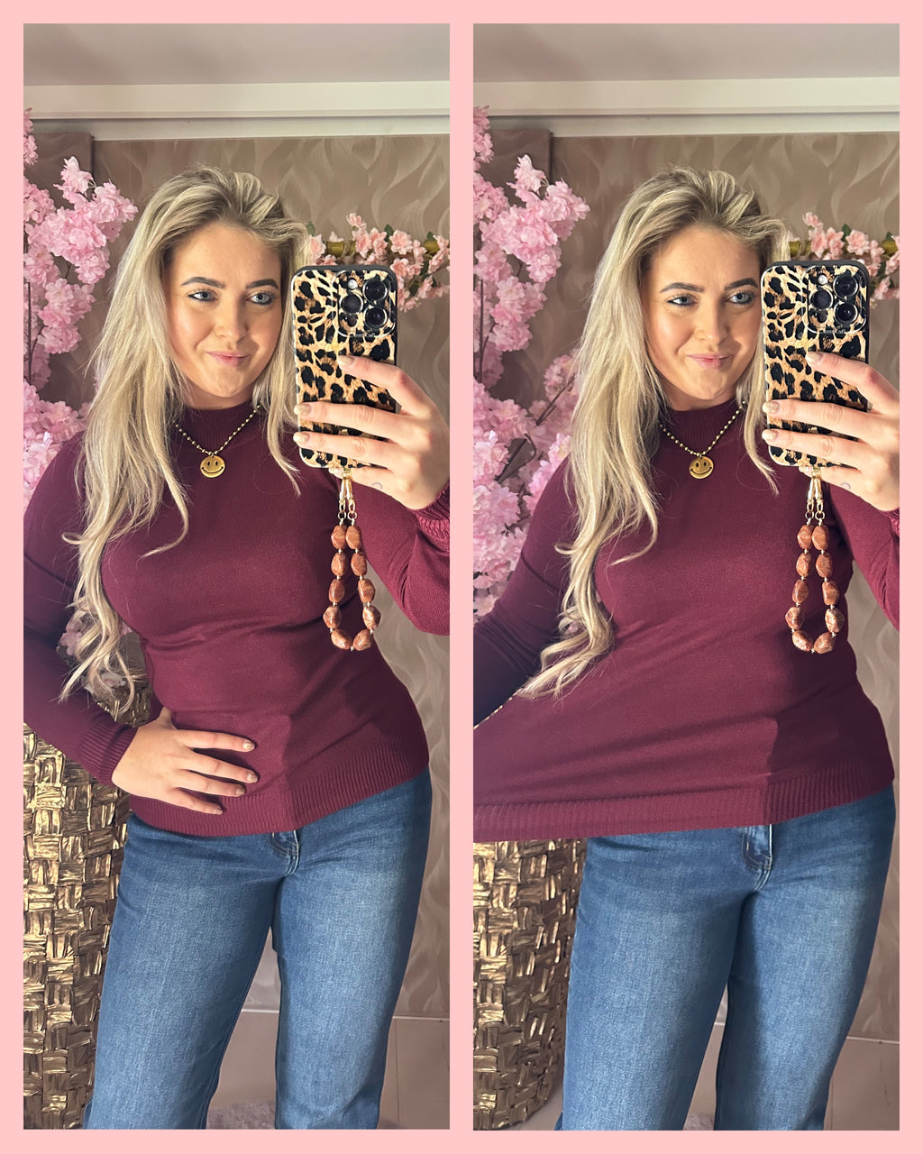 • TURTLE NECK • BORDEAUX •