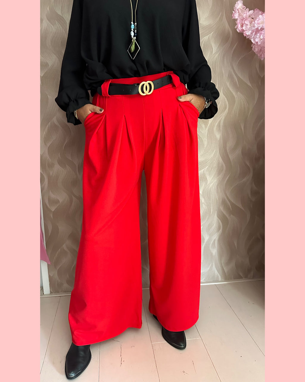 BROEK ROK - PANTALON ROOD AANBIEDING