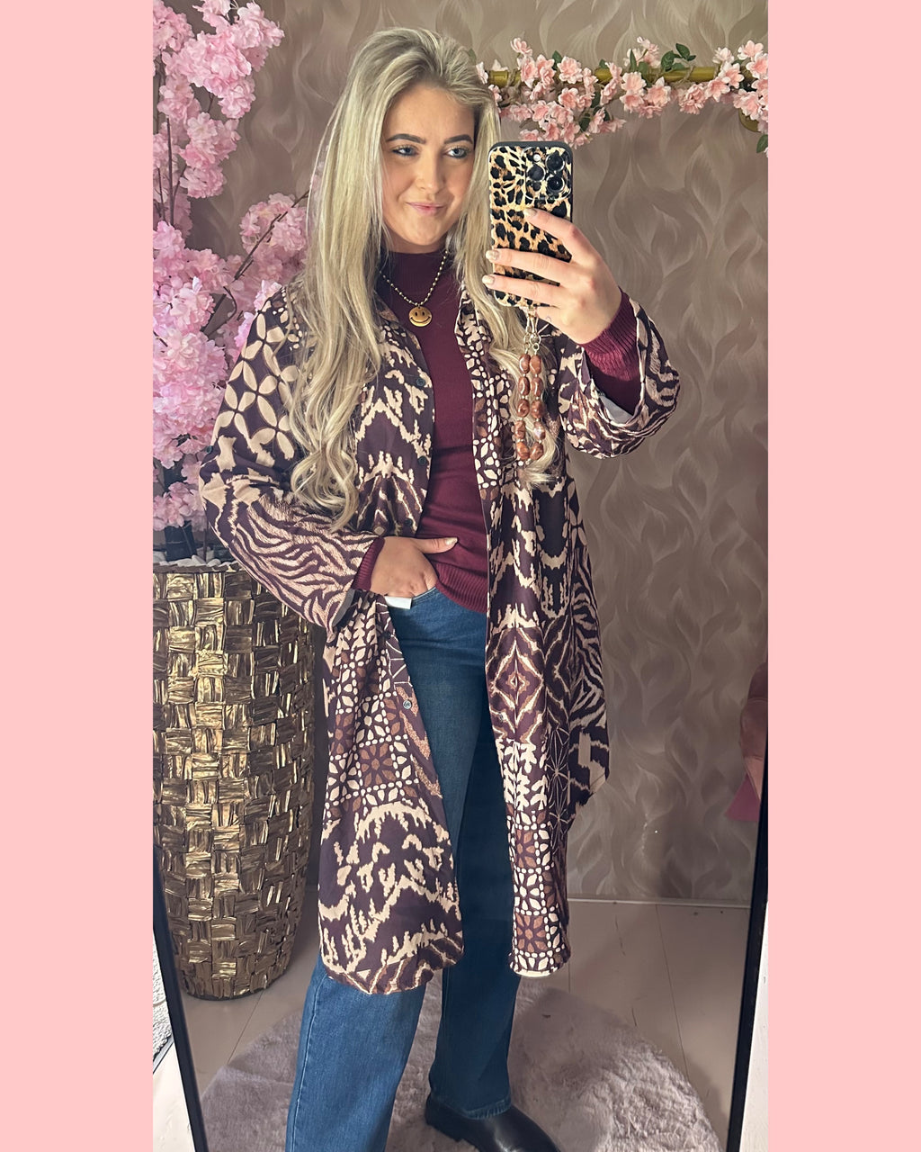 INDIANA BLOUSE BORDEAUX •• AANBIEDING