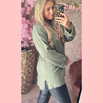 PEARL KNIT •• OLIVE GREEN •• AANBIEDING