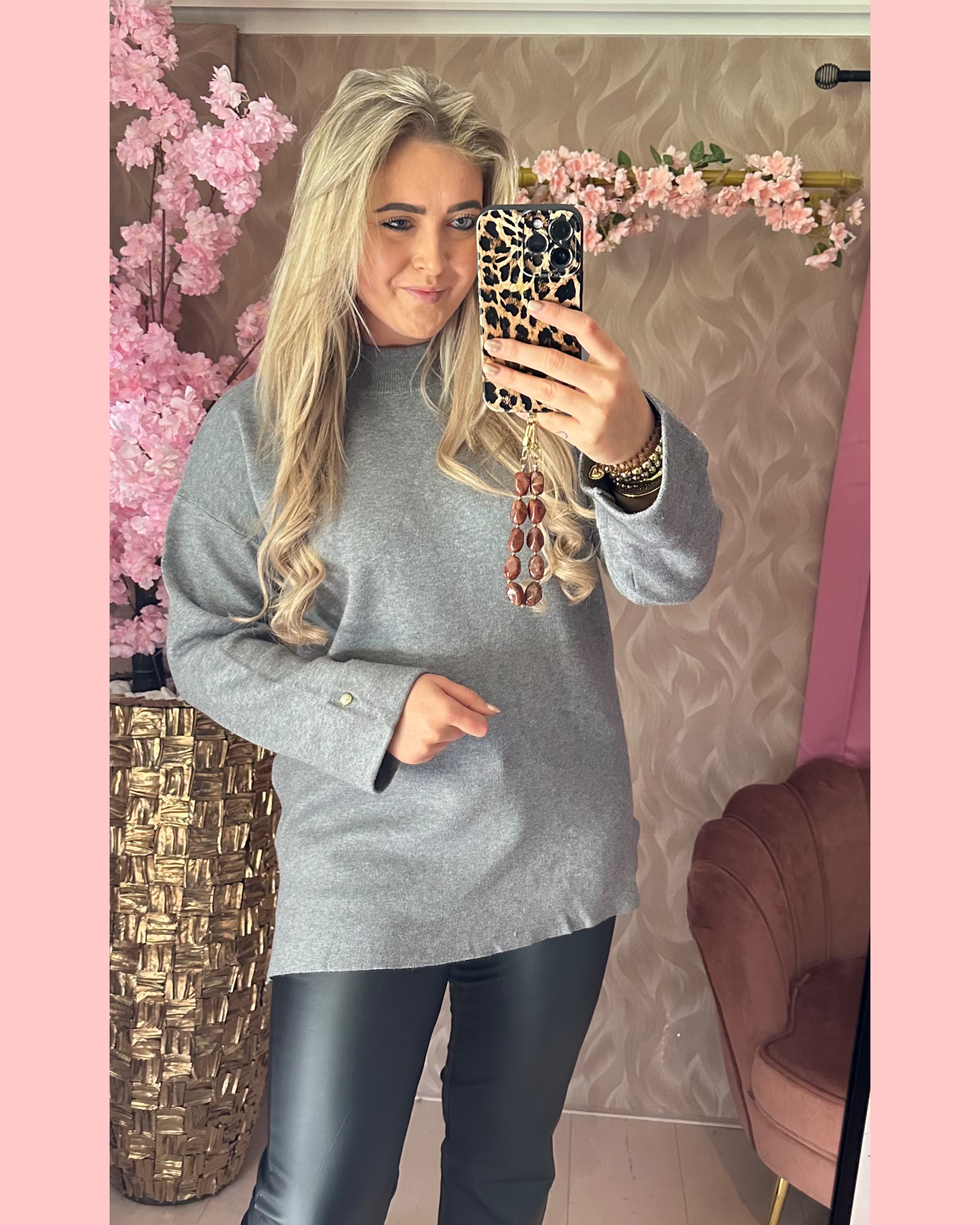 PEARL KNIT •• GREY •• AANBIEDING