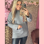 PEARL KNIT •• GREY •• AANBIEDING