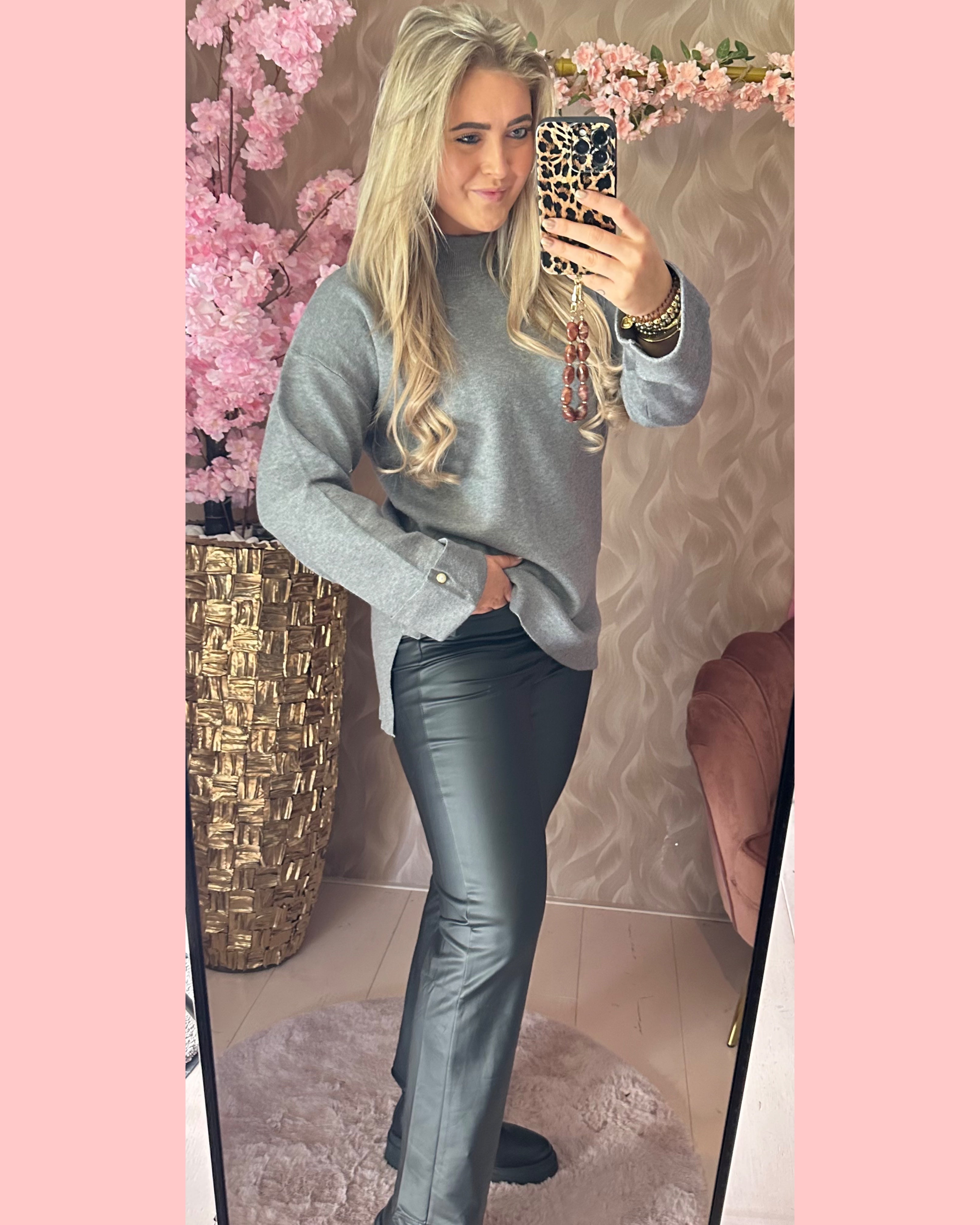 PEARL KNIT •• GREY •• AANBIEDING