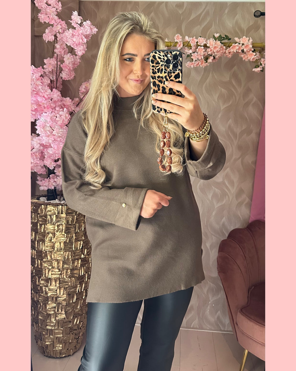 PEARL KNIT •• BROWN •• AANBIEDING