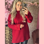 PEARL KNIT •• WINE RED •• AANBIEDING