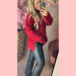 PEARL KNIT •• WINE RED •• AANBIEDING