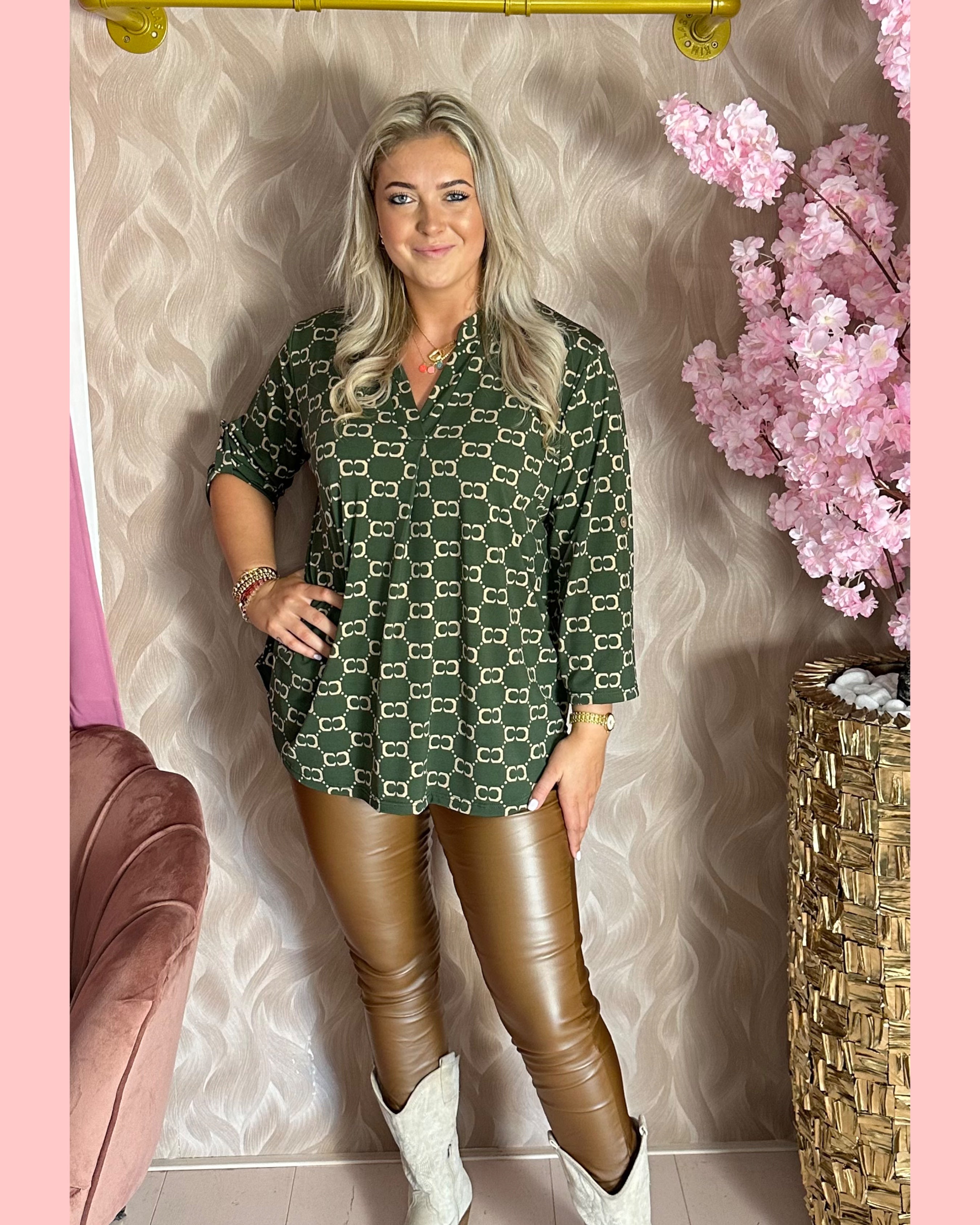 TRAVEL BLOUSE LANGE MOUW CC ARMY