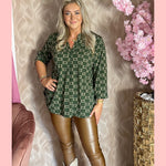 TRAVEL BLOUSE LANGE MOUW CC ARMY