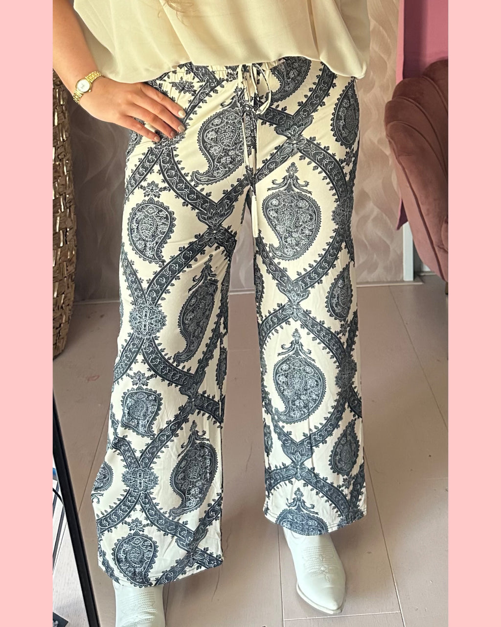 TRAVEL BAROK BROEK •• ZWART •• AANBIEDING