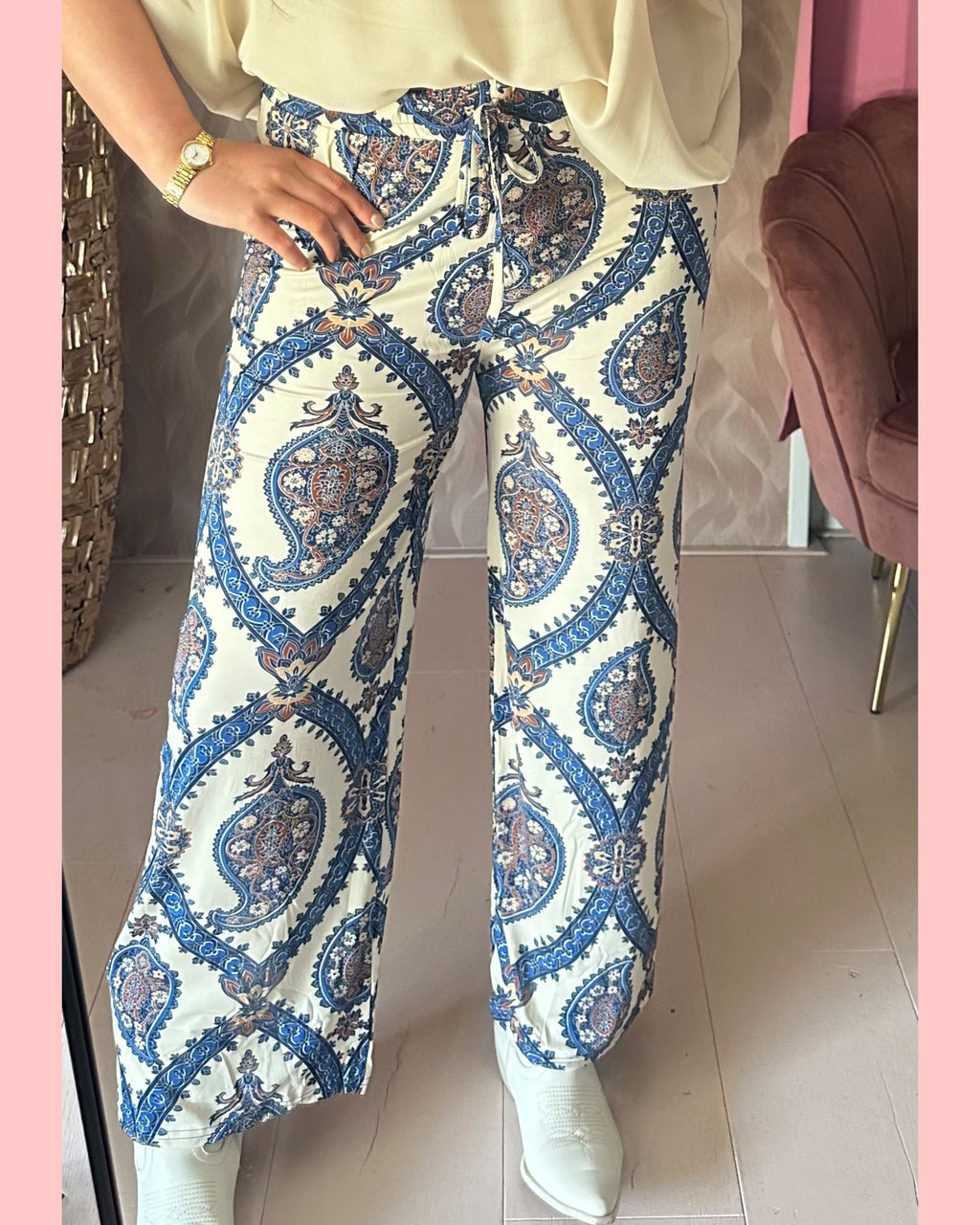 TRAVEL BAROK BROEK •• BLAUW •• AANBIEDING