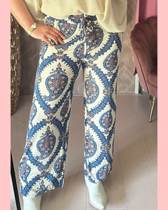 TRAVEL BAROK BROEK •• BLAUW •• AANBIEDING