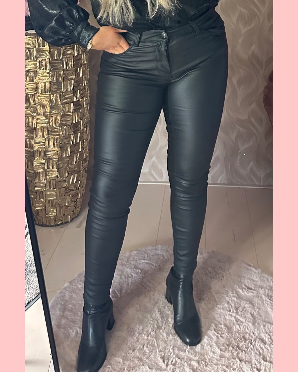 ANA & LUCY PU SKINNY • BLACK • AANBIEDING