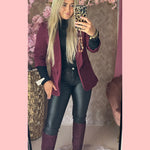 DIAMOND BLAZER BORDEAUX