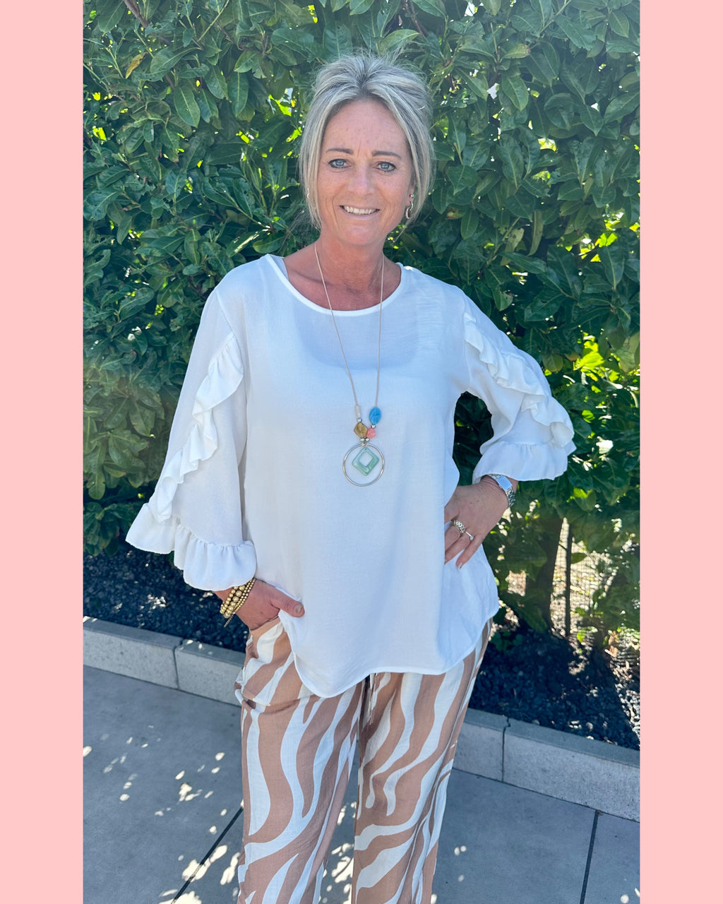 ROESEL MOUW BLOUSE OFF WHITE AANBIEDING