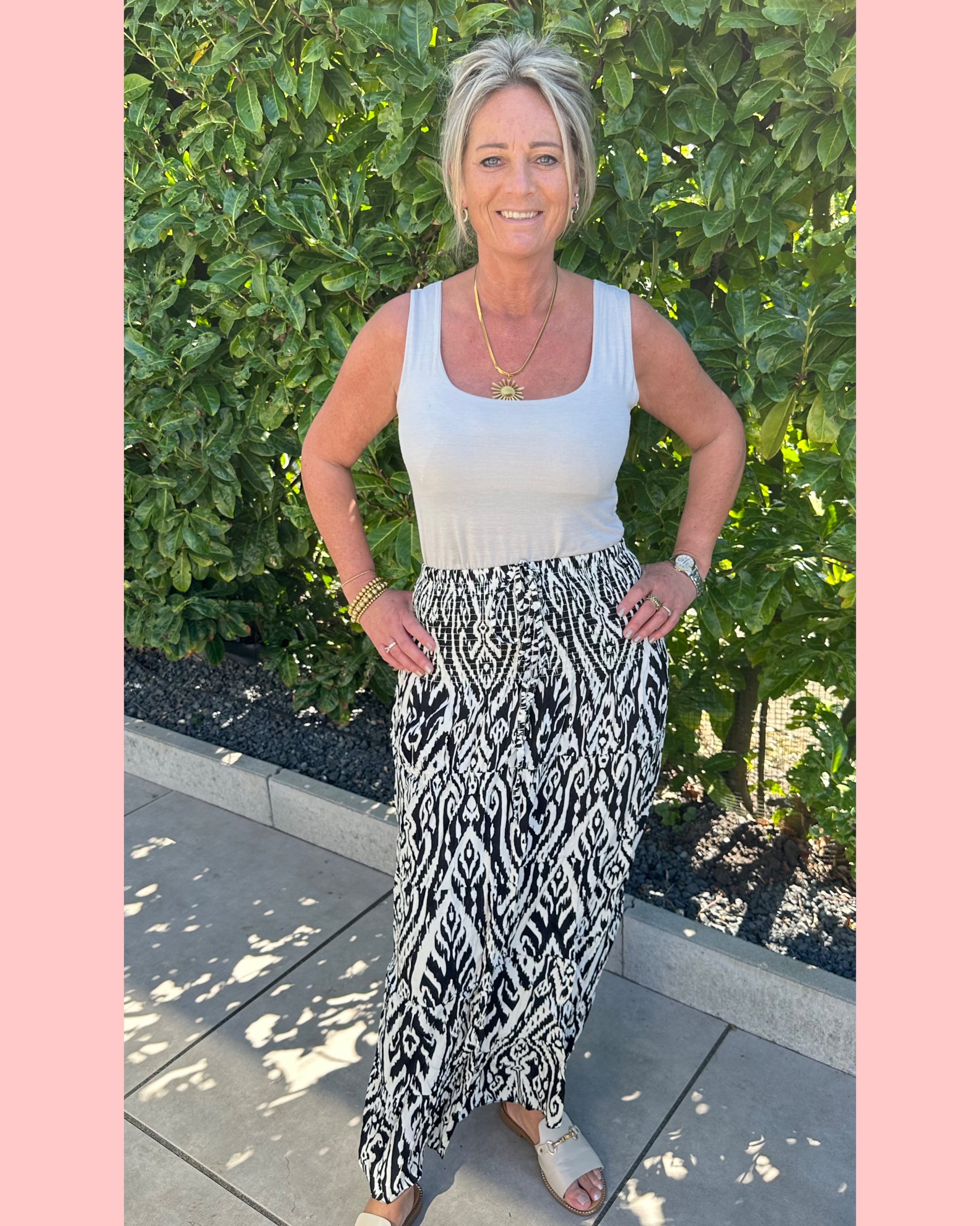 ROK/JURK ZWARTE PRINT •• AANBIEDING