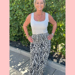 ROK/JURK ZWARTE PRINT •• AANBIEDING