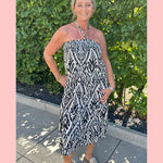 ROK/JURK ZWARTE PRINT •• AANBIEDING