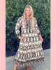COTTON DRESS •• BRUIN •• AANBIEDING